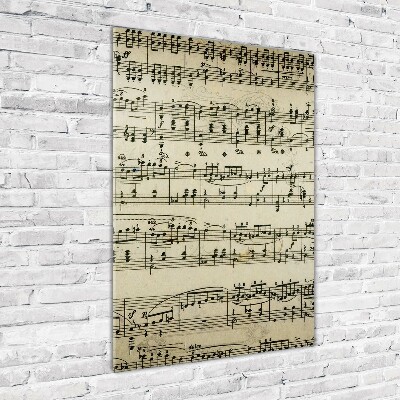 Staand foto op plexiglas Aantekeningen over een personeelslid