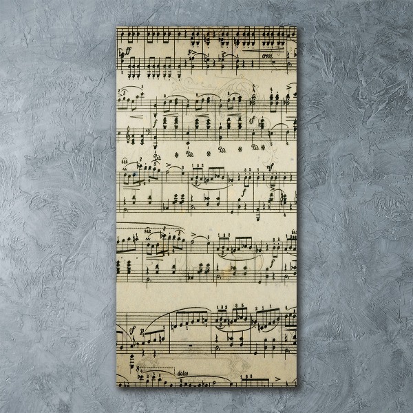 Staand foto op plexiglas Aantekeningen over een personeelslid