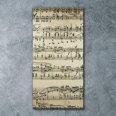 Staand foto op plexiglas Aantekeningen over een personeelslid