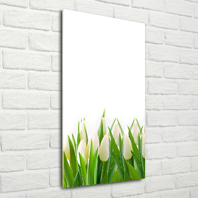 Staand foto plexiglas Witte tulpen