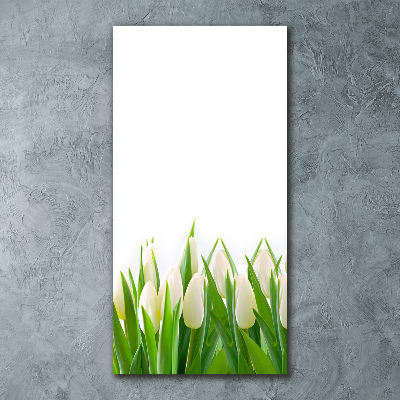 Staand foto plexiglas Witte tulpen