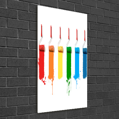 Staand plexiglas foto Verfrollers