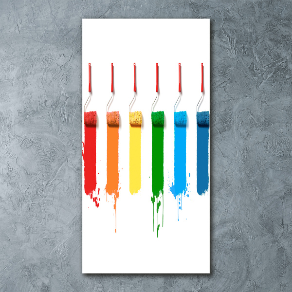 Staand plexiglas foto Verfrollers