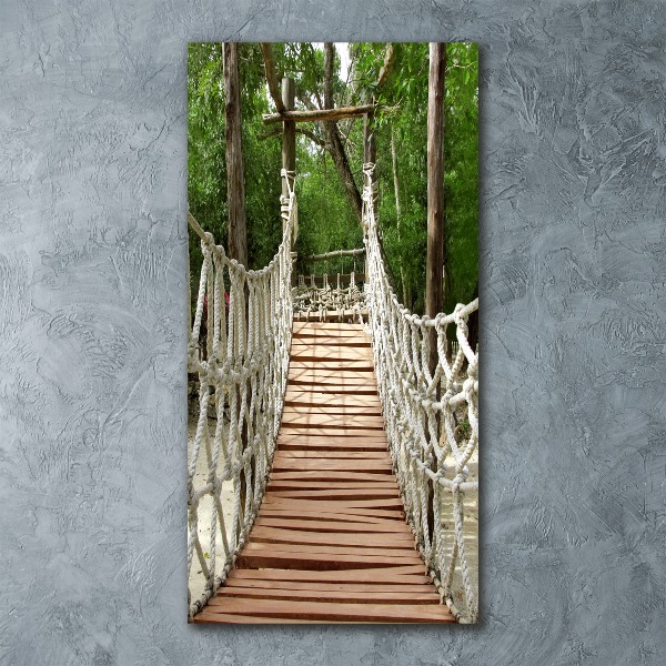 Staand foto op plexiglas Touwbrug