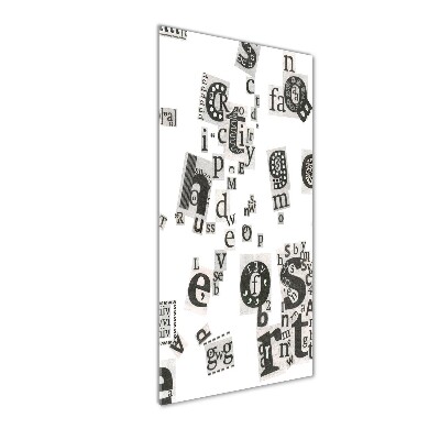 Staand foto op plexiglas Brieven uit een krant