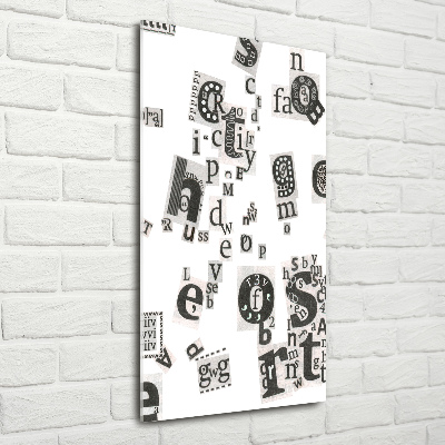 Staand foto op plexiglas Brieven uit een krant