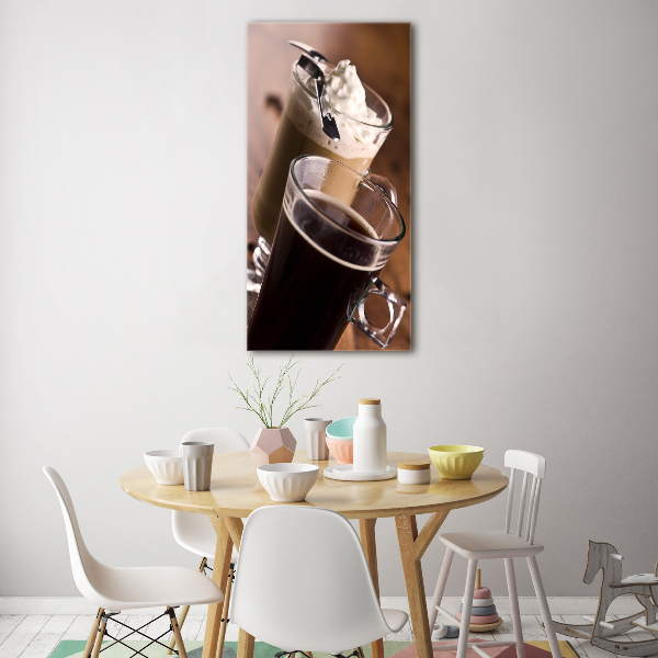 Staand plexiglas foto Frappé koffie