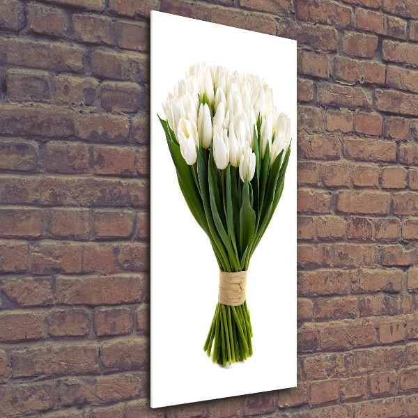 Staand plexiglas foto Witte tulpen