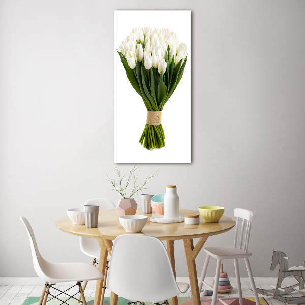 Staand plexiglas foto Witte tulpen