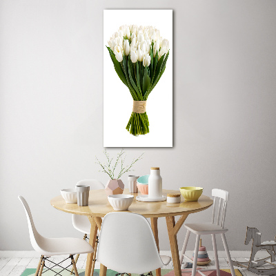 Staand plexiglas foto Witte tulpen