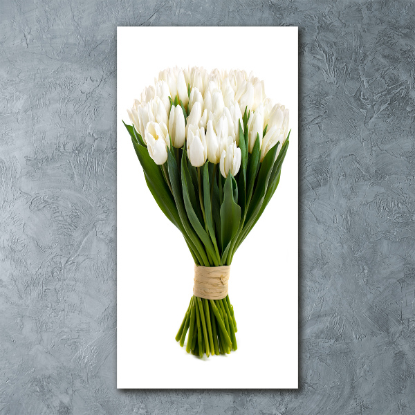 Staand plexiglas foto Witte tulpen