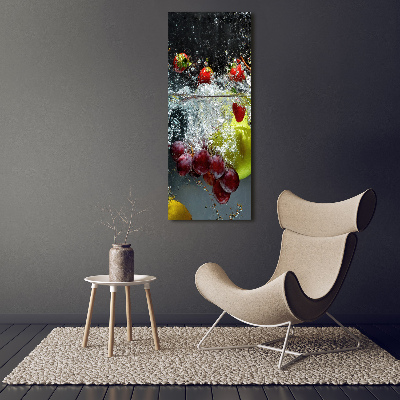 Staand foto in plexiglas Fruit onder water
