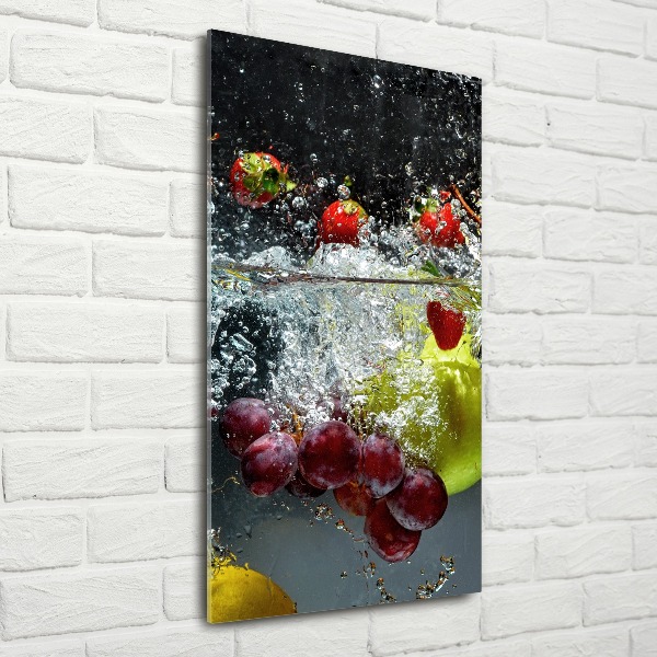 Staand foto in plexiglas Fruit onder water