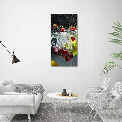 Staand foto in plexiglas Fruit onder water