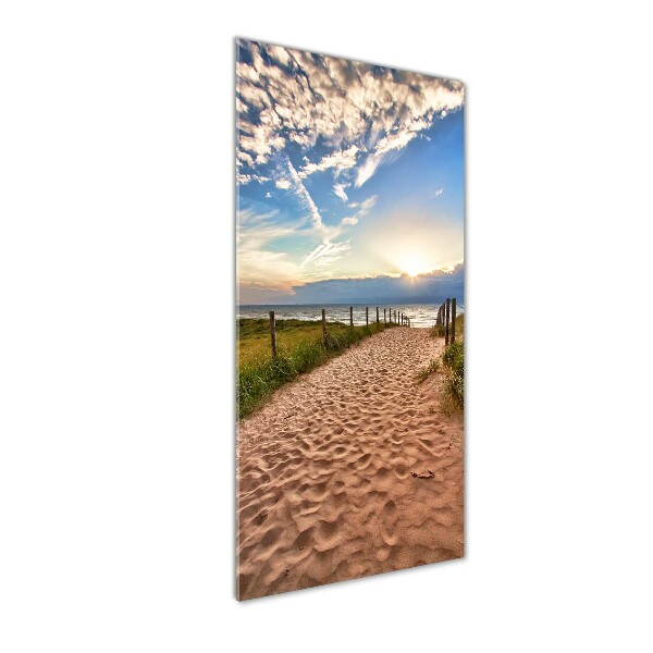 Staand foto plexiglas Pad naar het strand