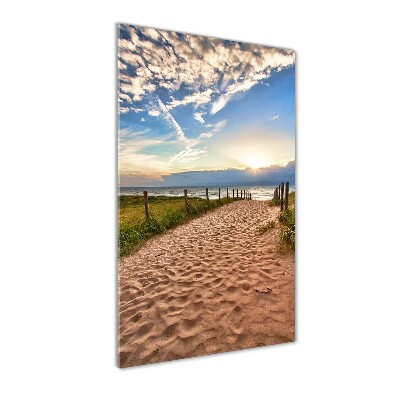 Staand foto plexiglas Pad naar het strand