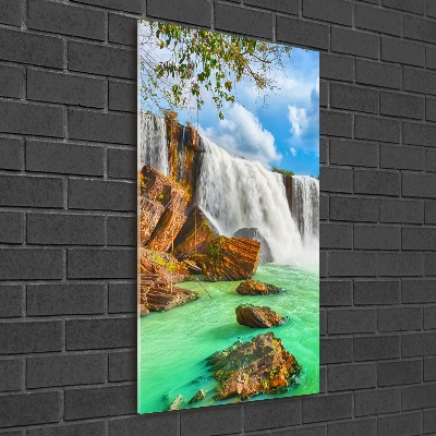 Staand foto in plexiglas Waterval