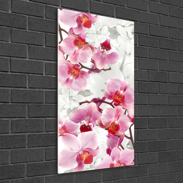 Staand foto in plexiglas Roze orchidee
