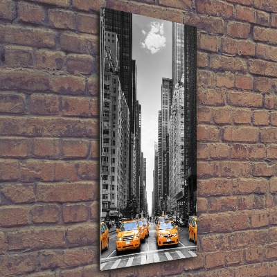 Staand foto in plexiglas New Yorkse taxi's