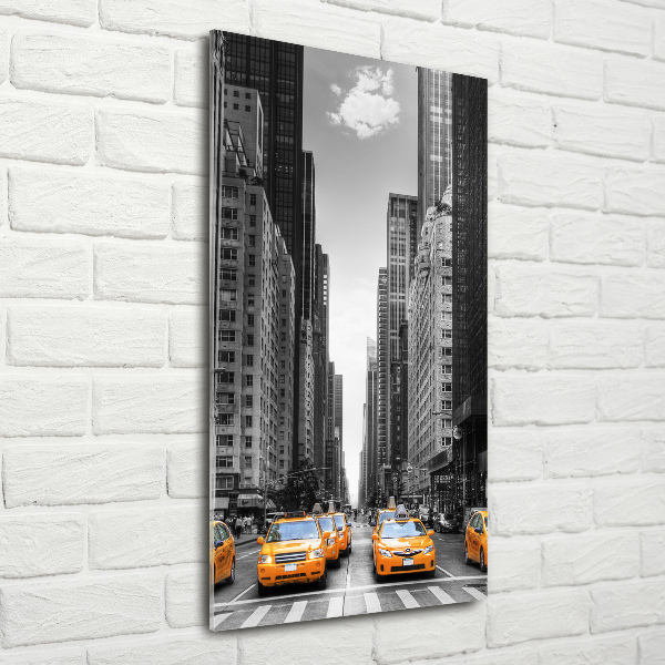 Staand foto in plexiglas New Yorkse taxi's