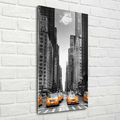 Staand foto in plexiglas New Yorkse taxi's
