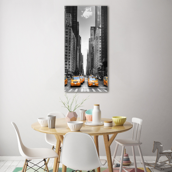 Staand foto in plexiglas New Yorkse taxi's