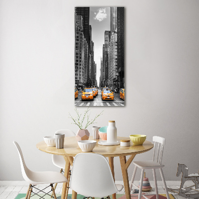 Staand foto in plexiglas New Yorkse taxi's