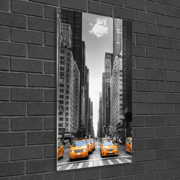 Staand foto in plexiglas New Yorkse taxi's