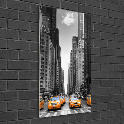Staand foto in plexiglas New Yorkse taxi's