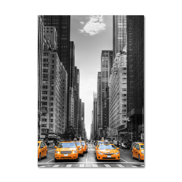 Staand foto in plexiglas New Yorkse taxi's