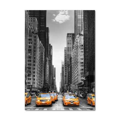 Staand foto in plexiglas New Yorkse taxi's