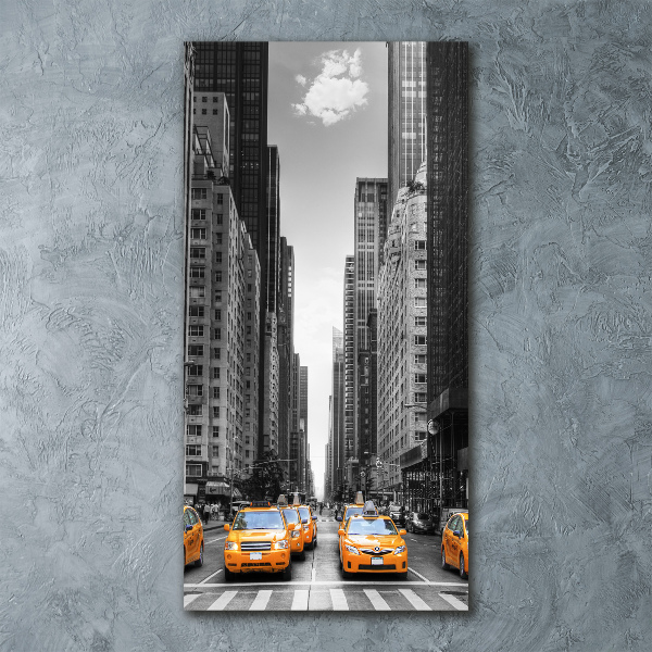 Staand foto in plexiglas New Yorkse taxi's
