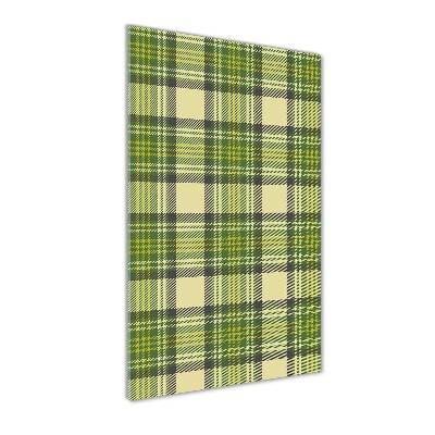Staand foto plexiglas Groen geblokt