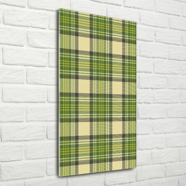 Staand foto plexiglas Groen geblokt