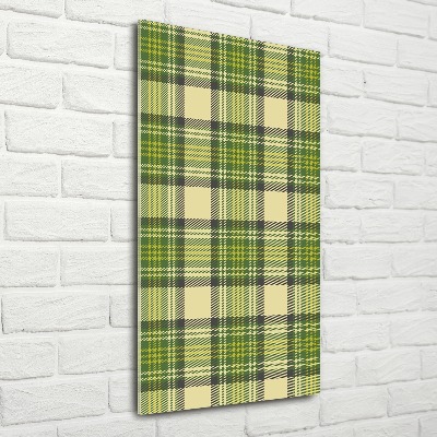 Staand foto plexiglas Groen geblokt