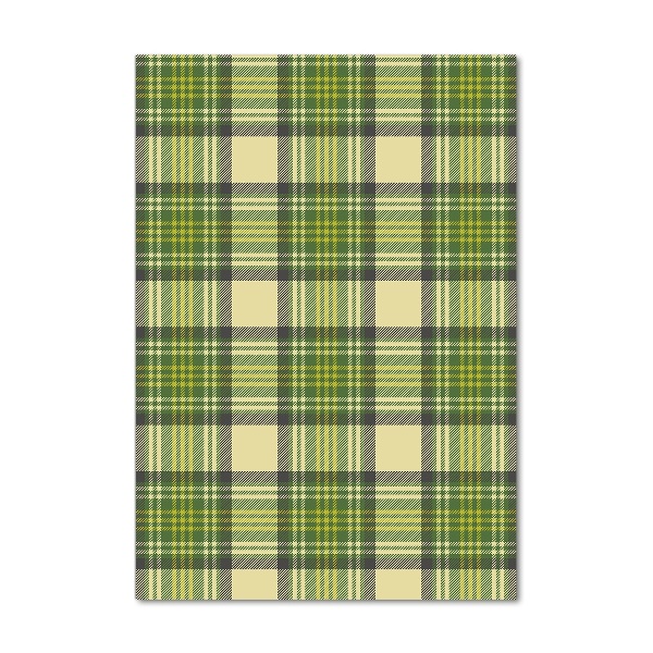 Staand foto plexiglas Groen geblokt