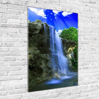 Staand plexiglas foto Waterval