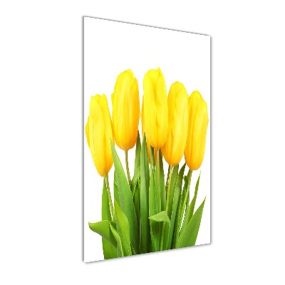 Staand foto plexiglas Gele tulpen