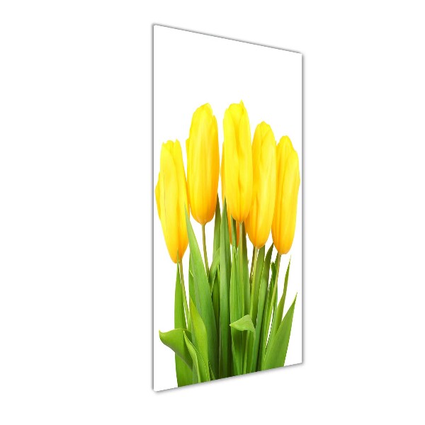 Staand foto plexiglas Gele tulpen