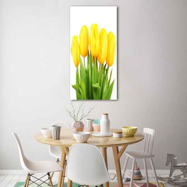 Staand foto plexiglas Gele tulpen
