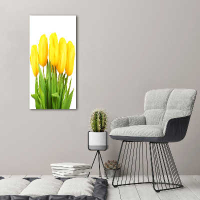 Staand foto plexiglas Gele tulpen