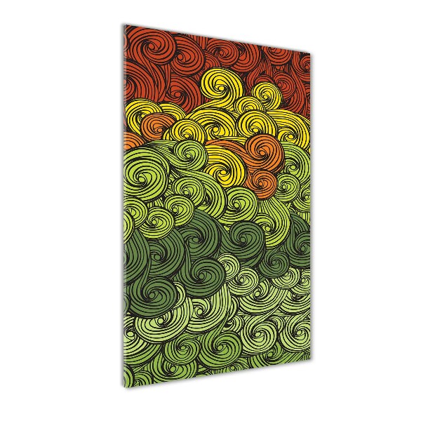 Staand foto in plexiglas Kleurrijke golven