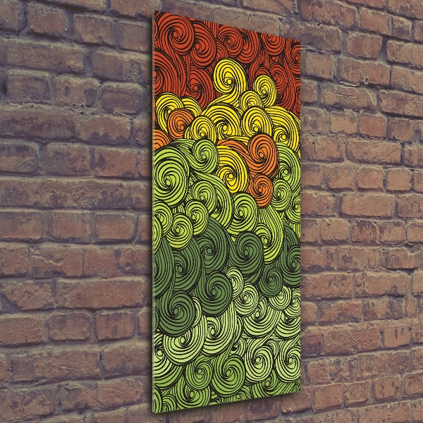 Staand foto in plexiglas Kleurrijke golven