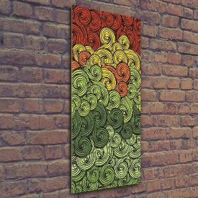 Staand foto in plexiglas Kleurrijke golven