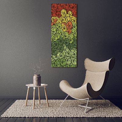 Staand foto in plexiglas Kleurrijke golven