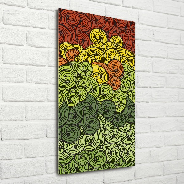 Staand foto in plexiglas Kleurrijke golven