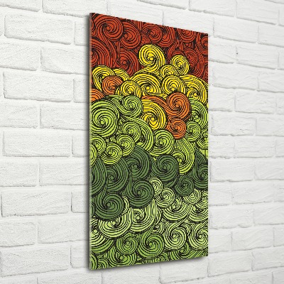 Staand foto in plexiglas Kleurrijke golven