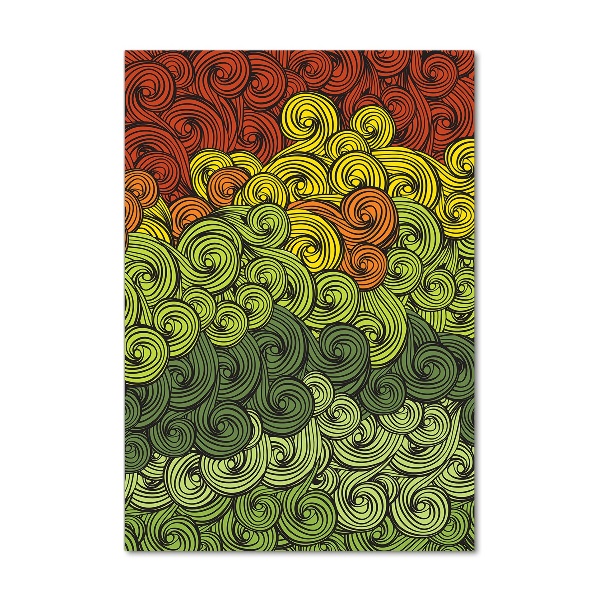 Staand foto in plexiglas Kleurrijke golven