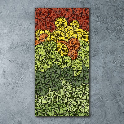 Staand foto in plexiglas Kleurrijke golven