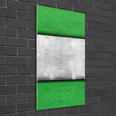 Staand foto op plexiglas Groene muur